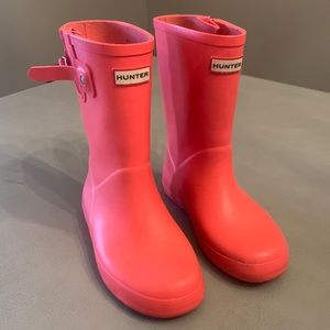 Girls Hunter Rain boots, little girl size 12.